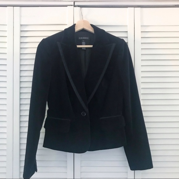 Club Monaco Dark Velvet Blazer - Picture 2 of 8